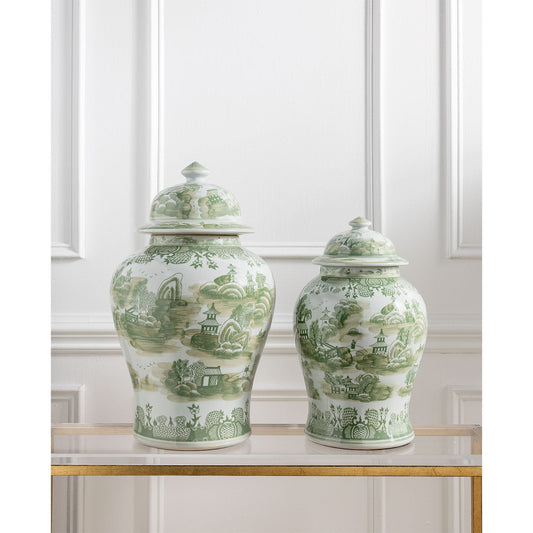 Green Willow Medium Jar