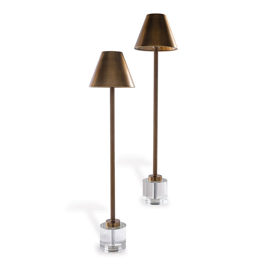 Parliament Crystal/Brass Buffet Lamp (set/2)