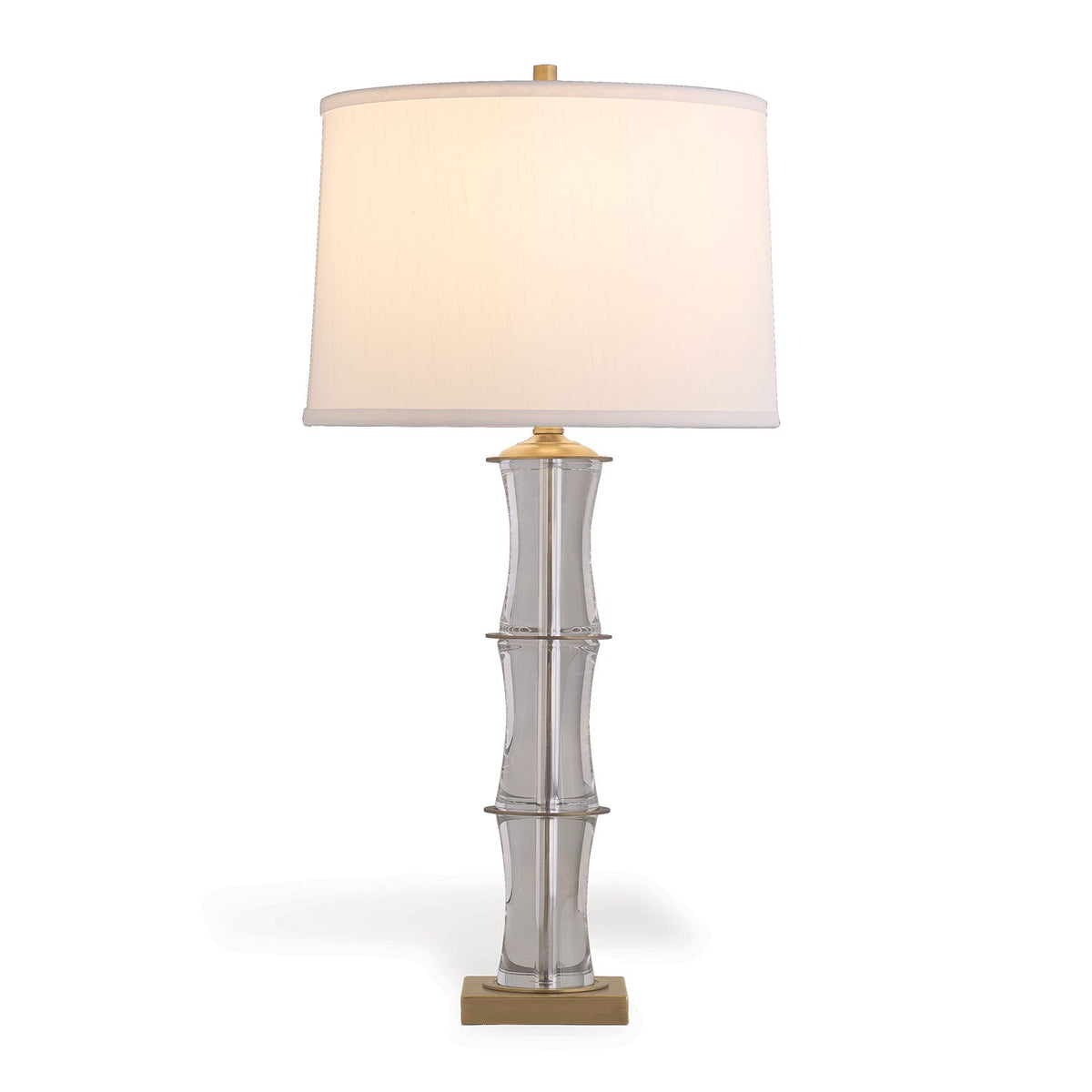 Rivoli Crystal/Brass Lamp