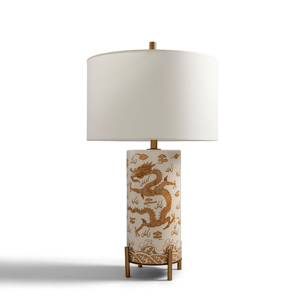 Imperial Dragon Brown Lamp