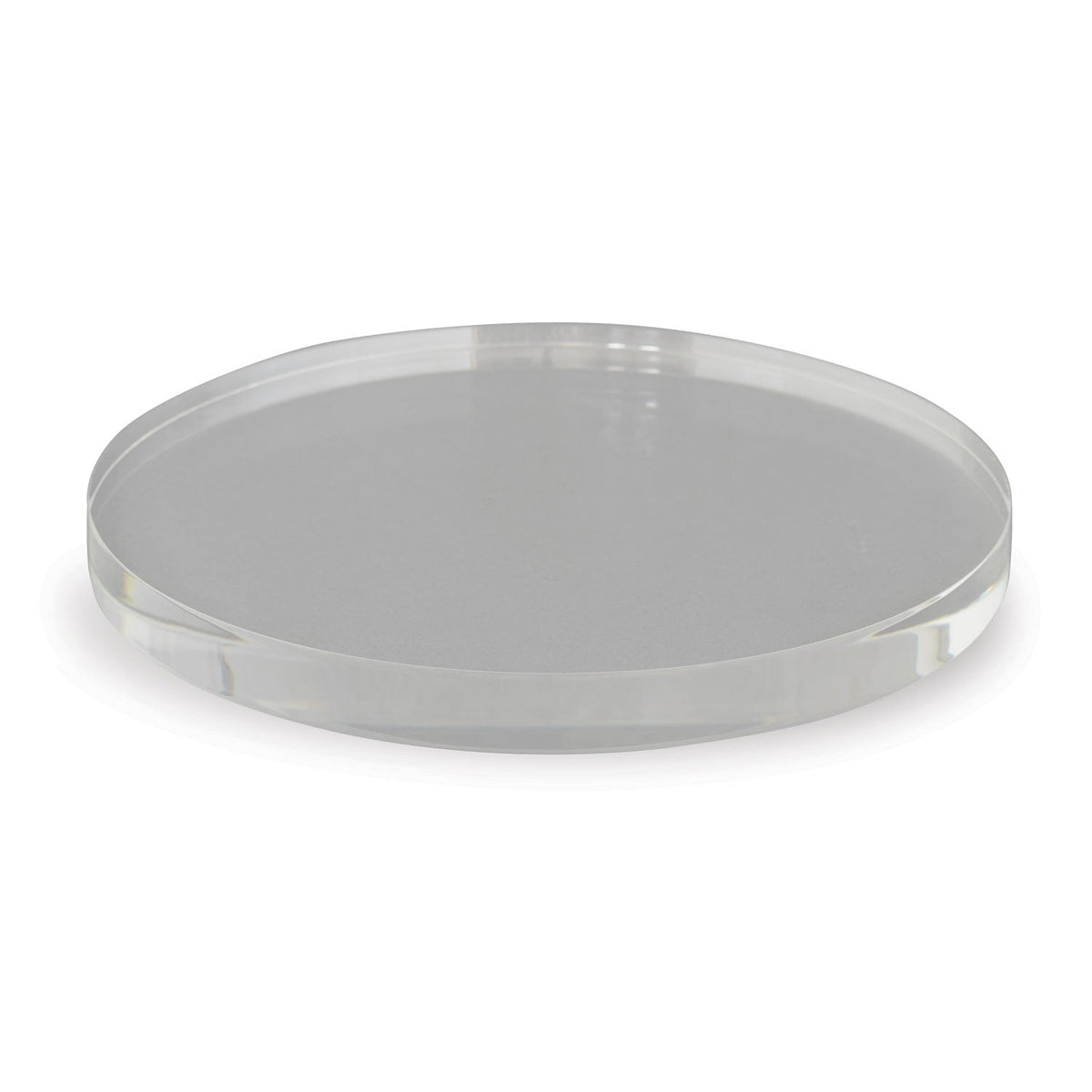 Clear Lucite Round Stand 10"D (set of 2)
