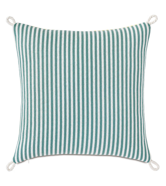Villa Cord Knot Decorative Pillow in Lemon