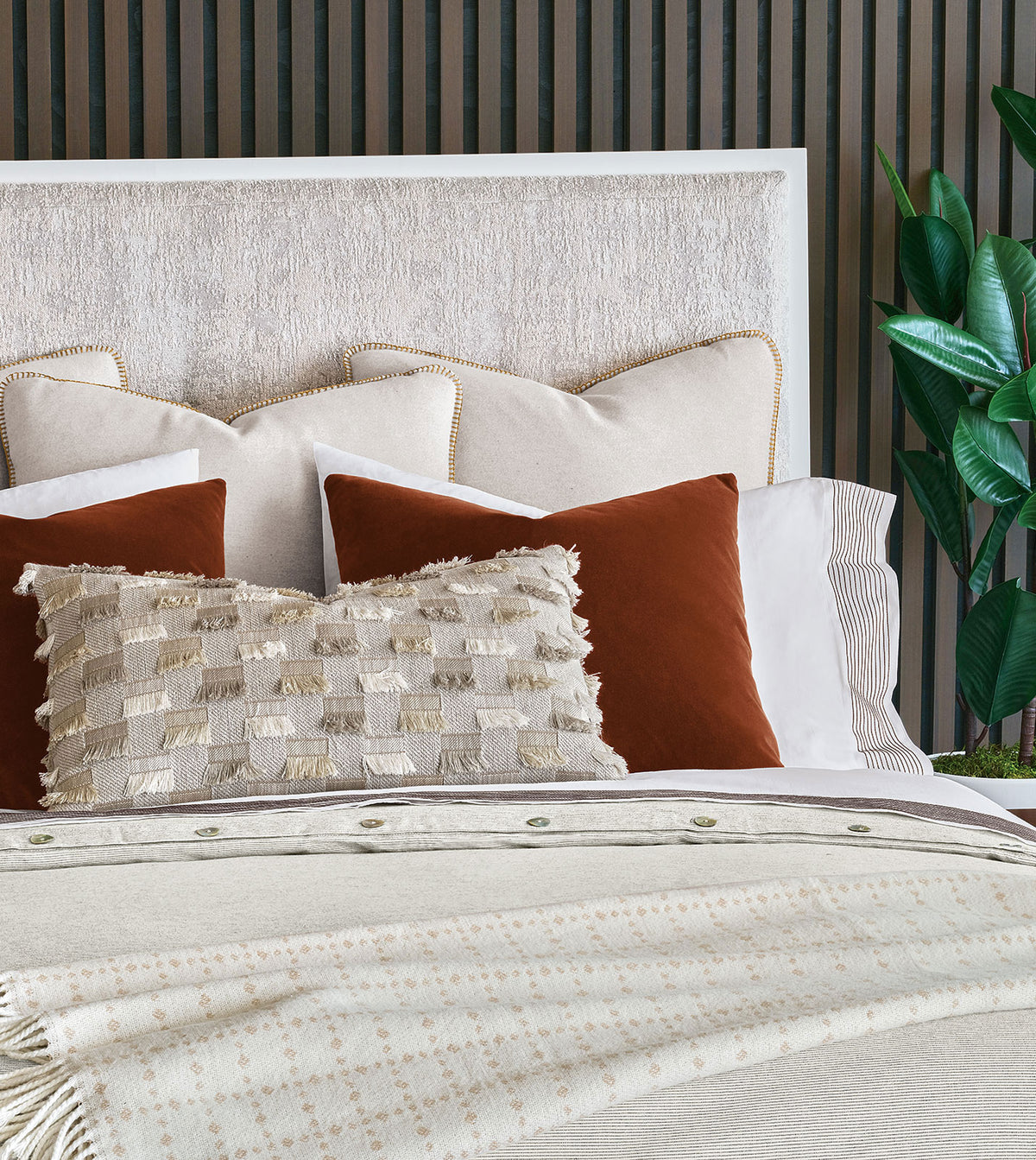 KELSO FIL COUPE DECORATIVE PILLOW