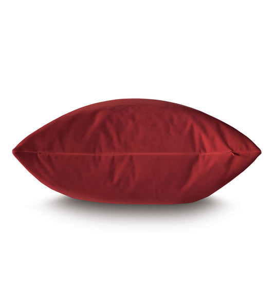 Uma Velvet Decorative Pillow In Rust