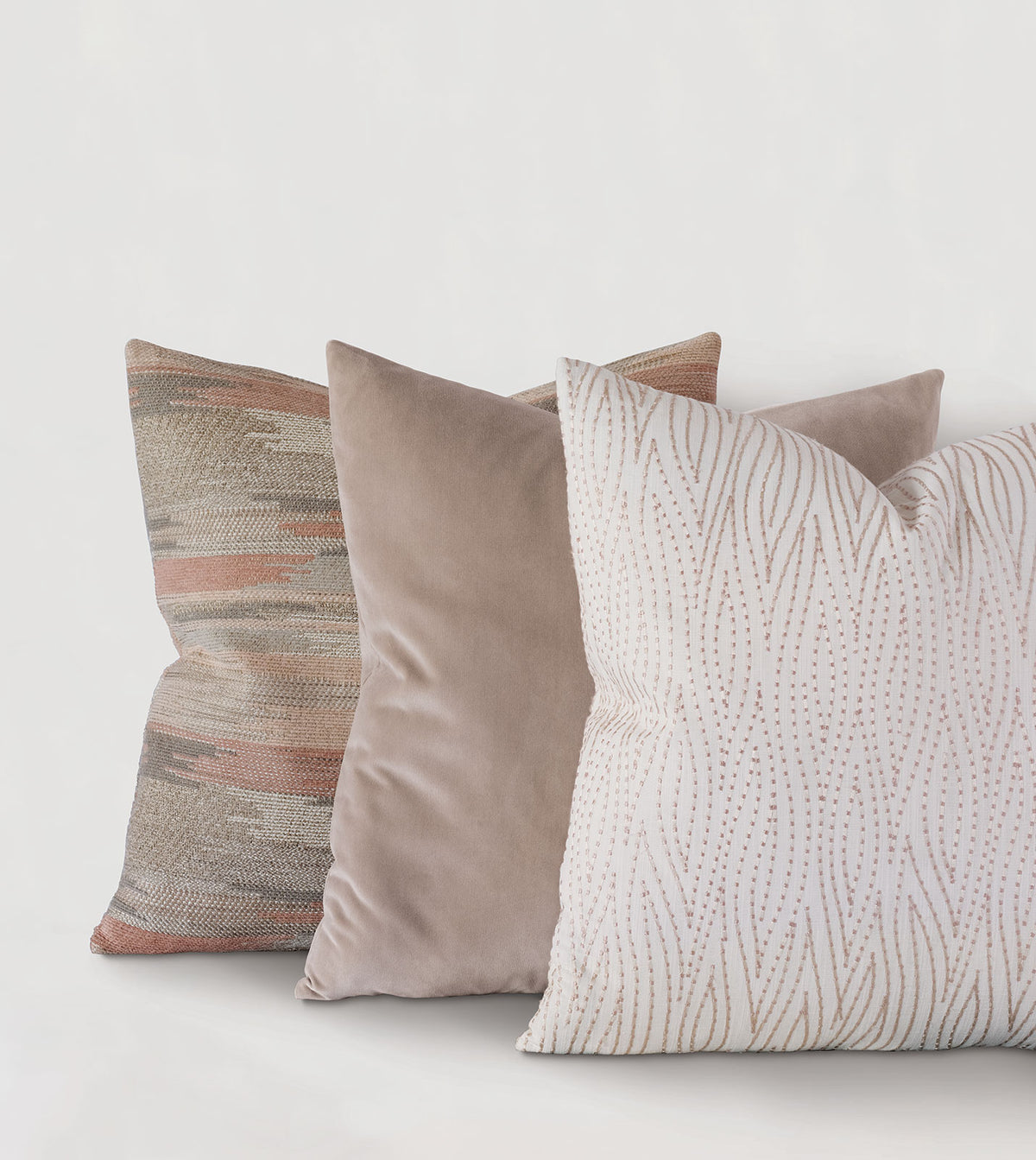 Uma Velvet Decorative Pillow In Khaki