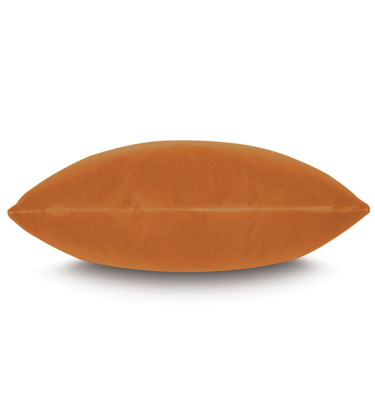 Uma Velvet Decorative Pillow in Tangerine