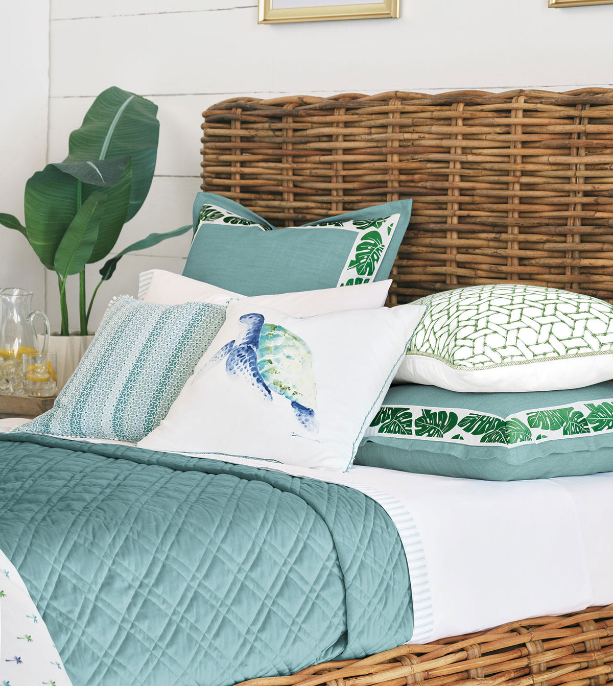 Castaway Turtle Decorative Pillow