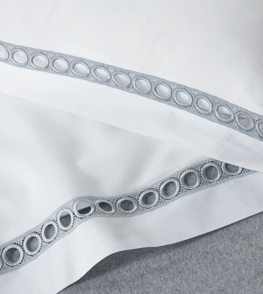 Celine Lace Flat Sheet in Silver