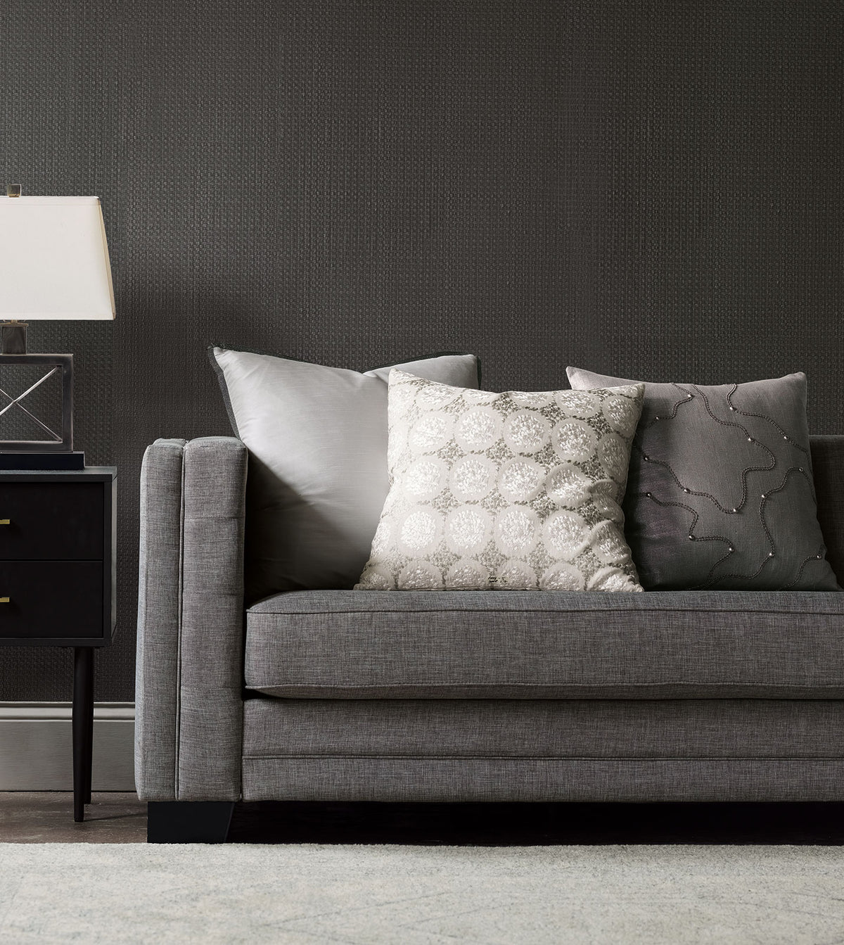 Edris Fog With Butterfly Pleats