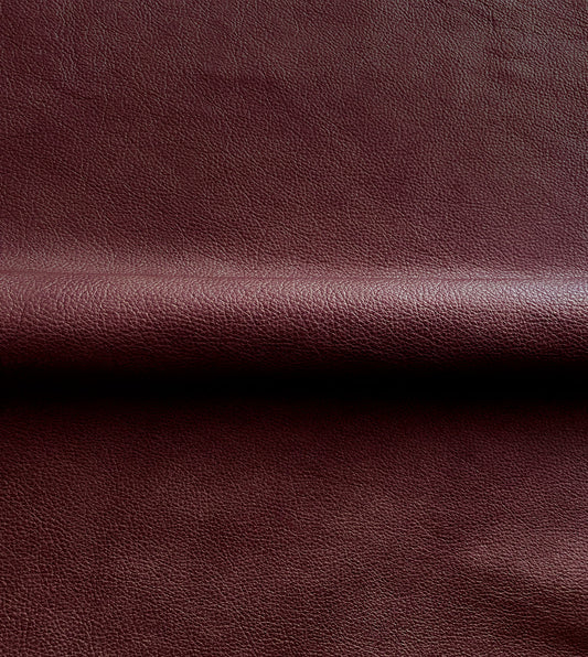 Marcella Maroon Leather Hide Full
