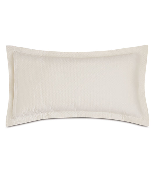 Matera Pique King Sham in Ivory