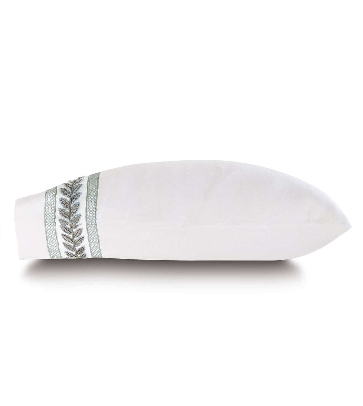 Amberlynn Velvet Leaf King Sham (Left)