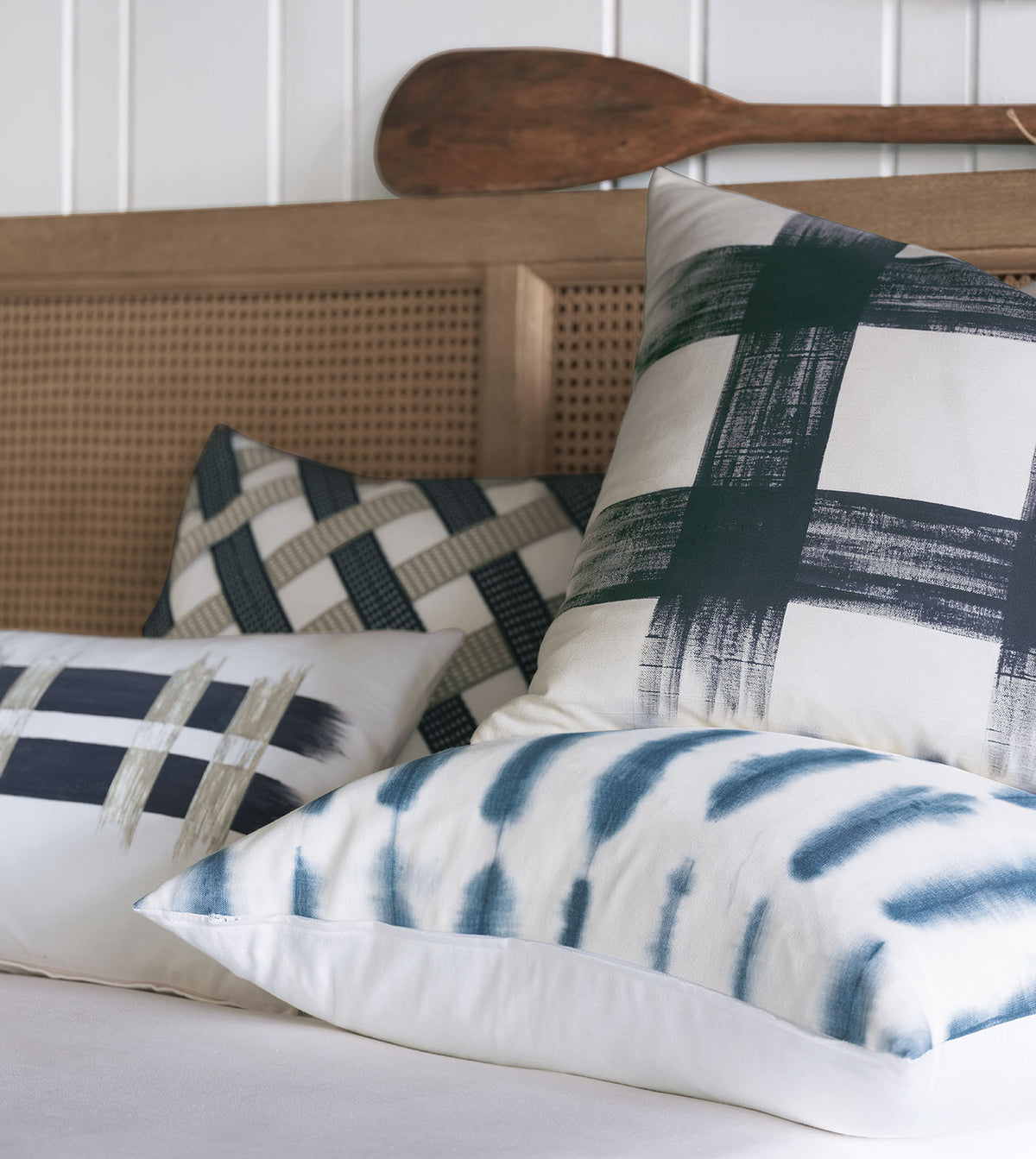 Saya Handpainted Decorative Pillow