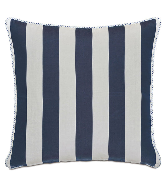 RIPTIDE GEOMETRIC DECORATIVE PILLOW IN INDIGO