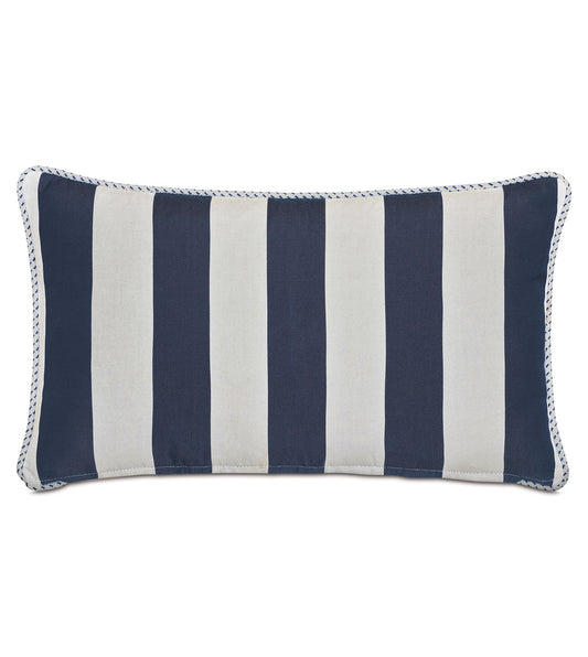 RIPTIDE STRIPED DECORATIVE POLLOW IN INDIGO