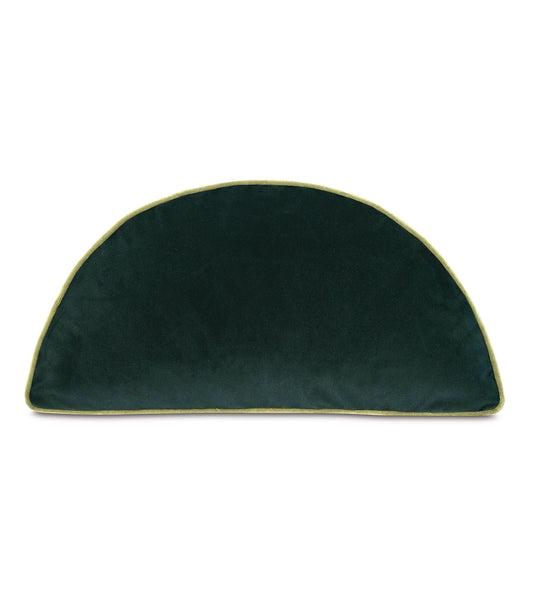Uma Demilune Decorative Pillow in Emerald