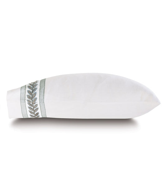 Amberlynn Velvet Leaf Standard Sham (Left)