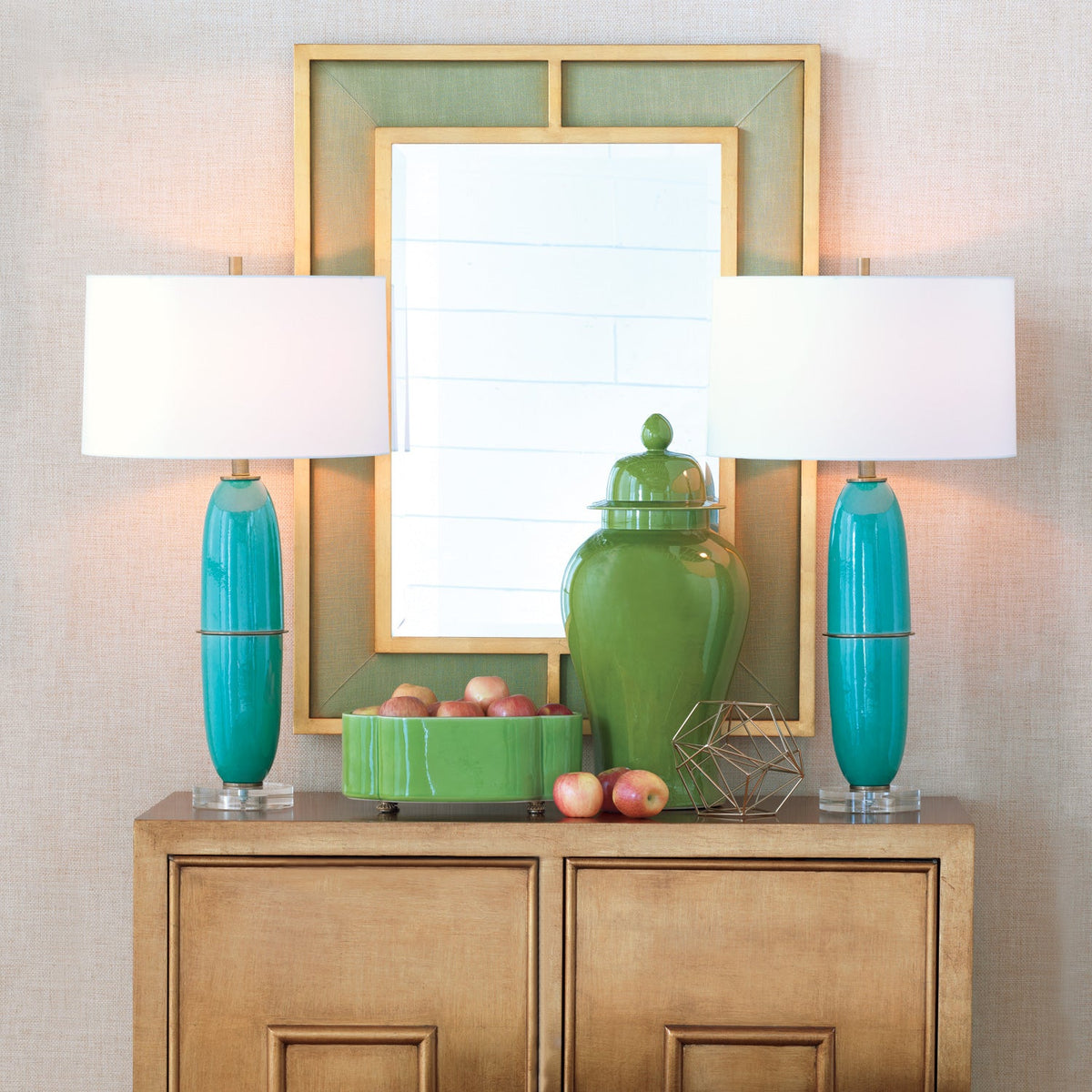 Apple Green Temple Jar