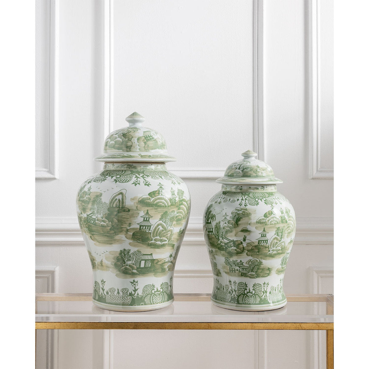 Green Willow Medium Jar