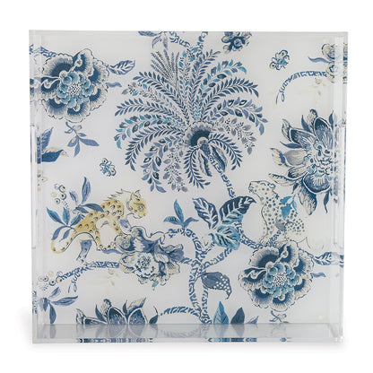 Braganza Blue Lucite Tray
