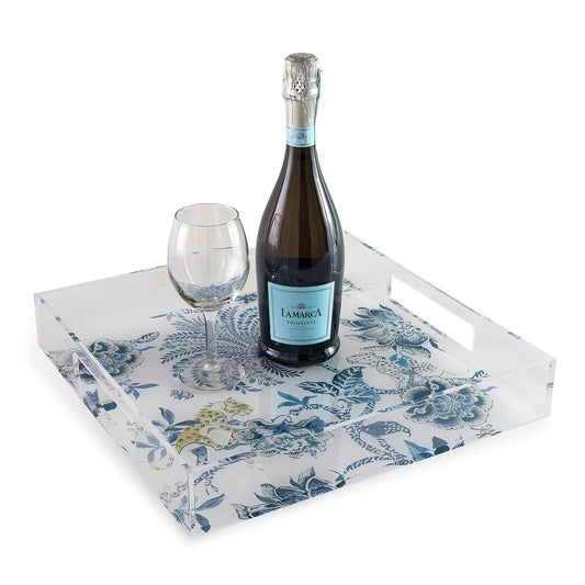 Braganza Blue Lucite Tray