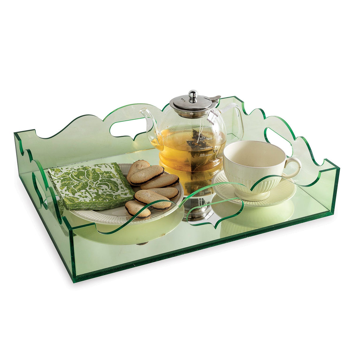 Queen Anne Green Tray