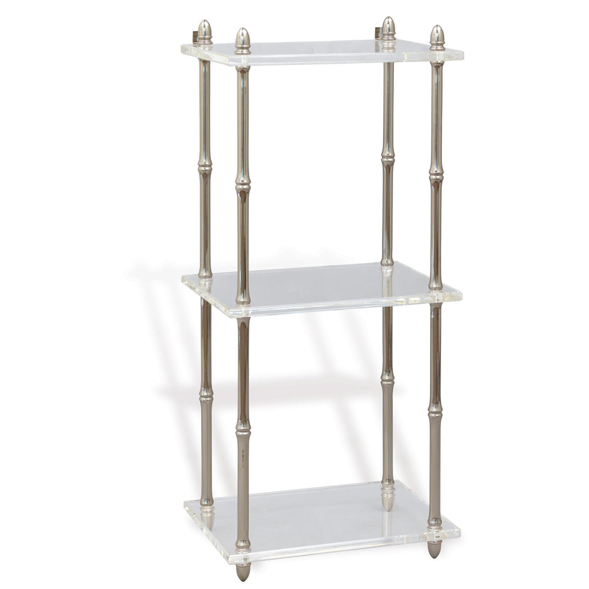 Carmel Nickel/Lucite Shelf