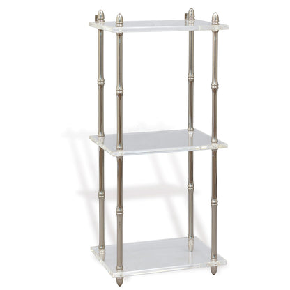Carmel Nickel/Lucite Shelf