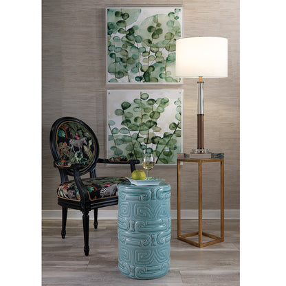 Drake Lucite Table Clear / Gold