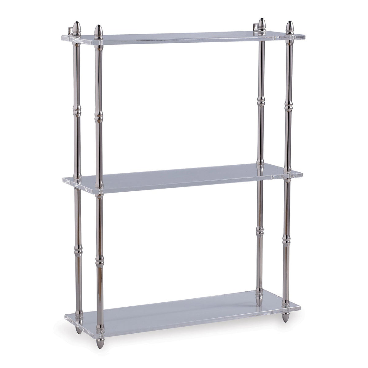 Carmel Nickel/Lucite Shelf Wide