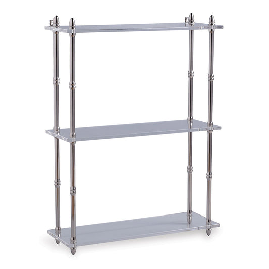 Carmel Nickel/Lucite Shelf Wide