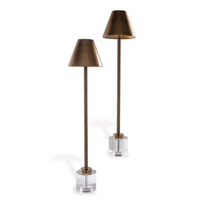 Parliament Crystal/Brass Buffet Lamp (set/2)