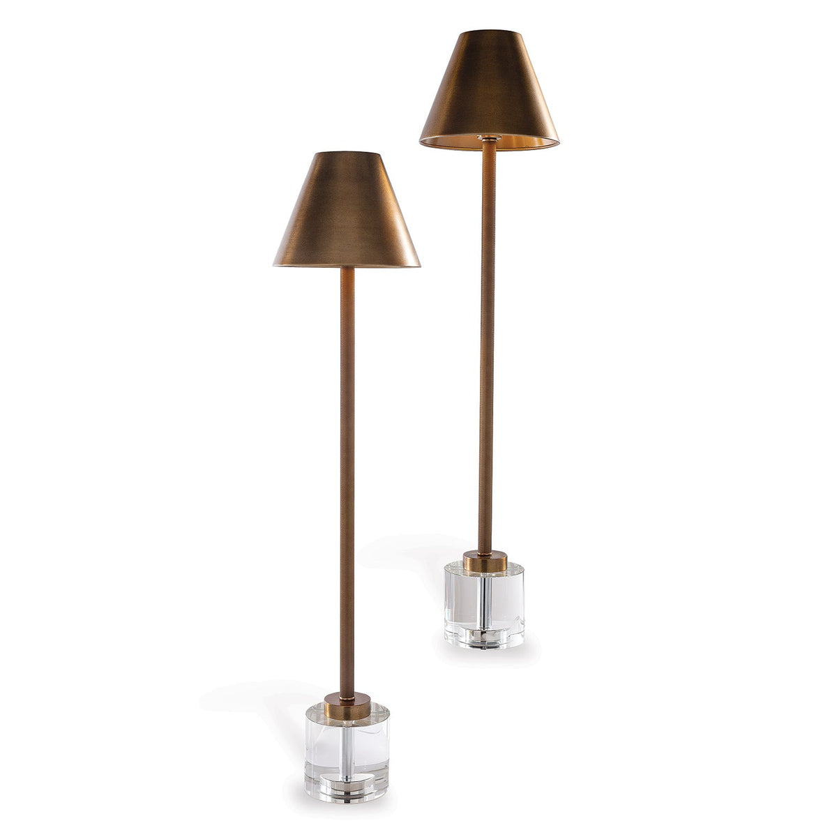 Parliament Crystal/Brass Buffet Lamp (set/2)