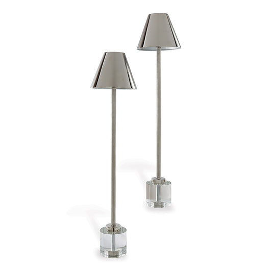 Parliament Crystal/Nickel Buffet Lamp (set/2)