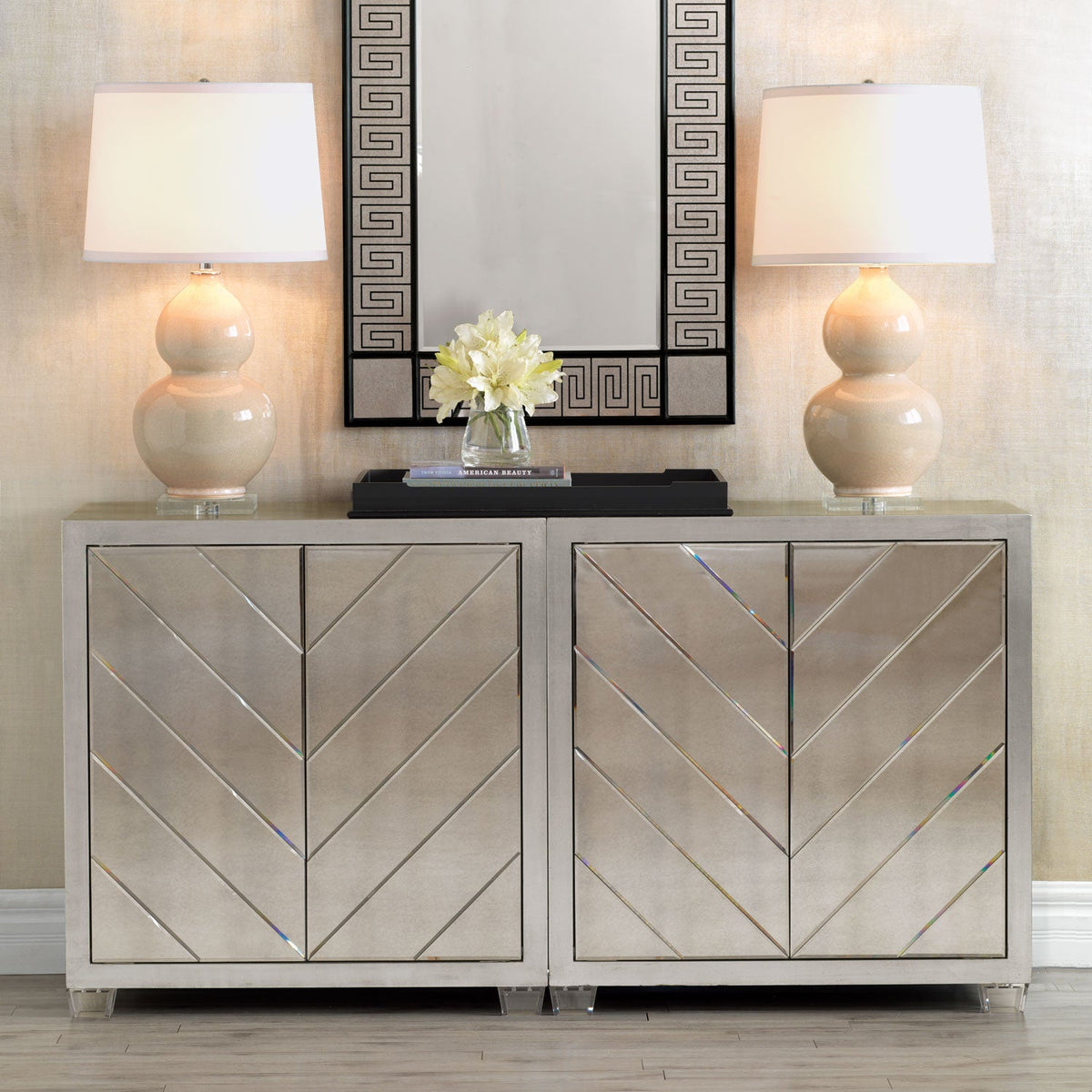 Pearl Lamp 32"H