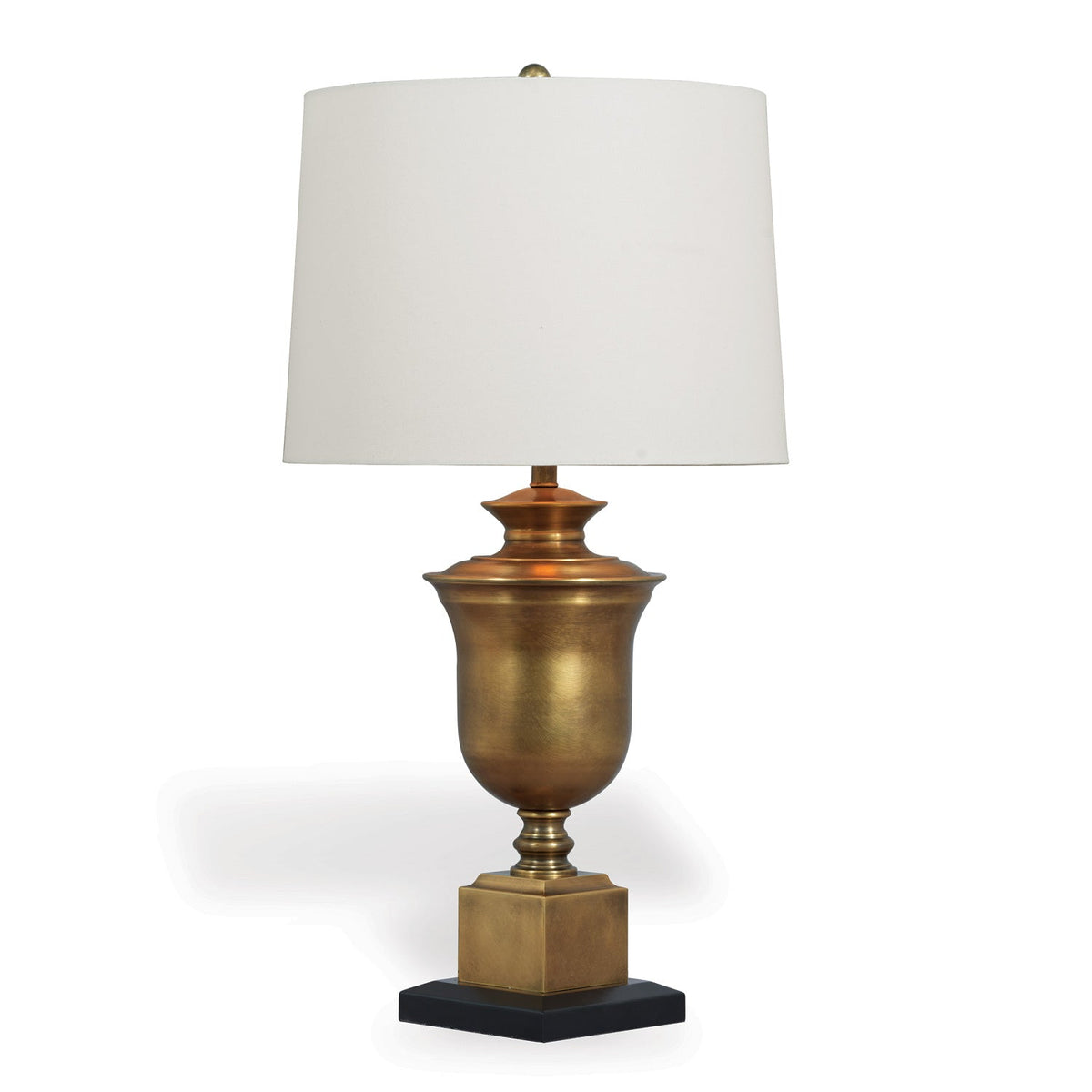 Robertson Brass Lamp--Linen Shade 32"H