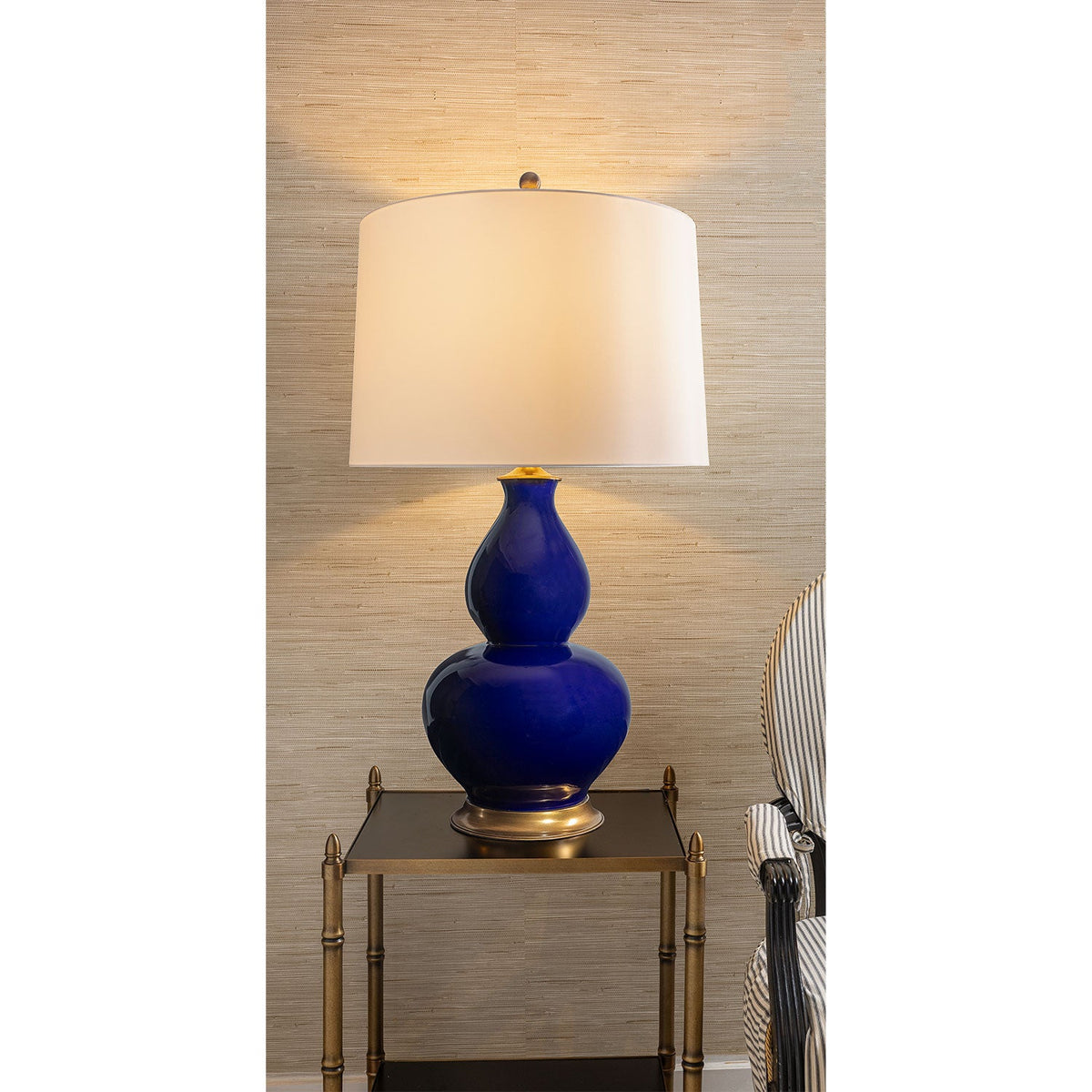 Rockford Navy Lamp