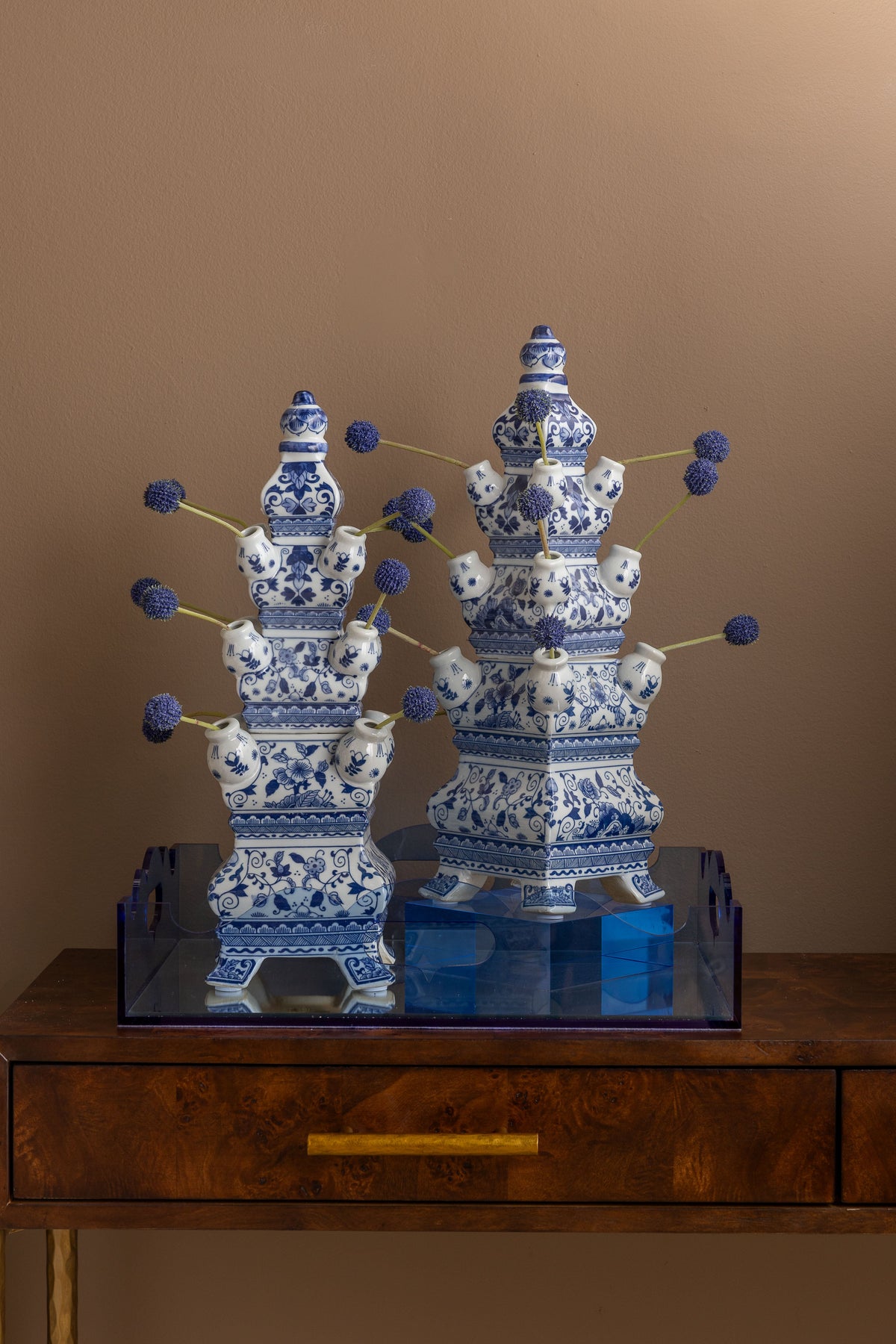 Queen Anne Blue Tray
