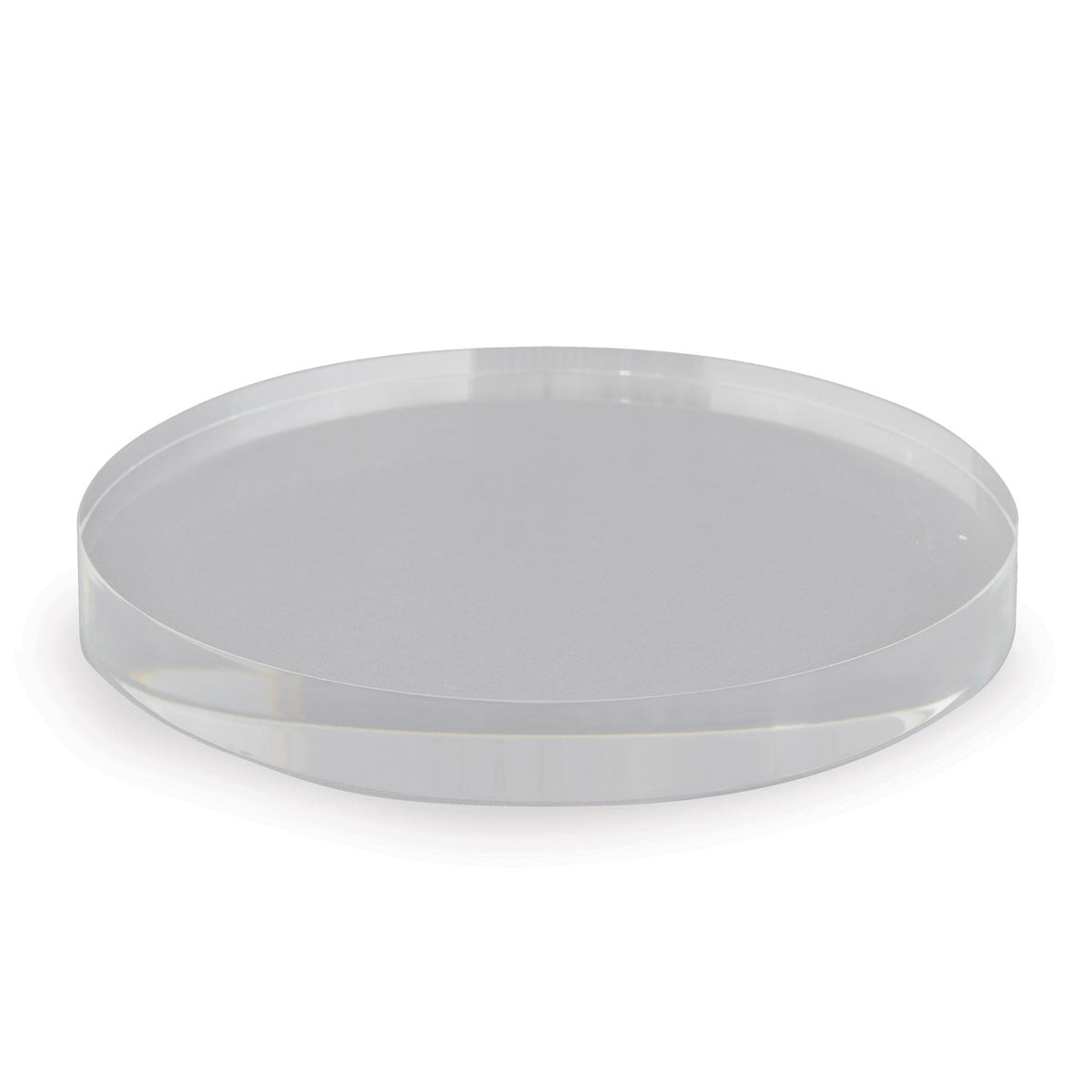 Clear Lucite Round Stand 7"d (set of 2)