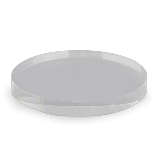 Clear Lucite Round Stand 7"d (set of 2)
