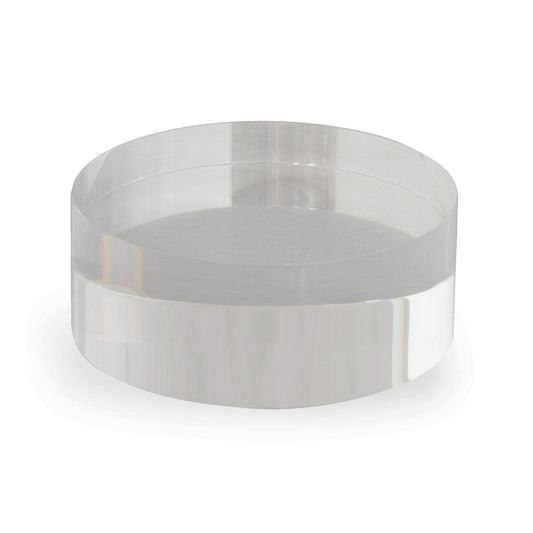 Clear Lucite Round Stand 5"D x 2"H (set of 2)