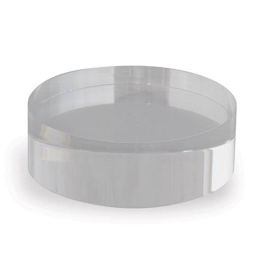 Clear Lucite Round Stand 6"D x 2"H (set of 2)