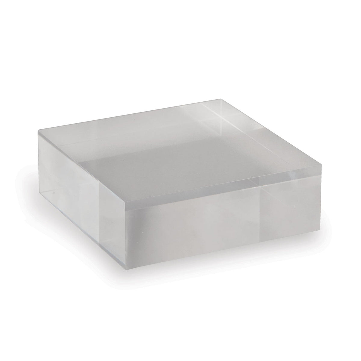 Clear Lucite Square Stand 6"x2" (set of 2)