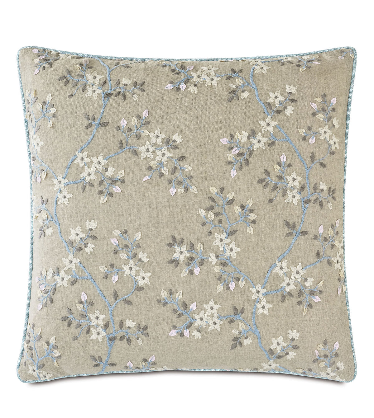 Amberlynn Embroidered Decorative Pillow