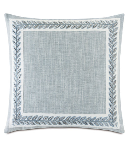 Amberlynn Mitered Leaf Decorative Pillow