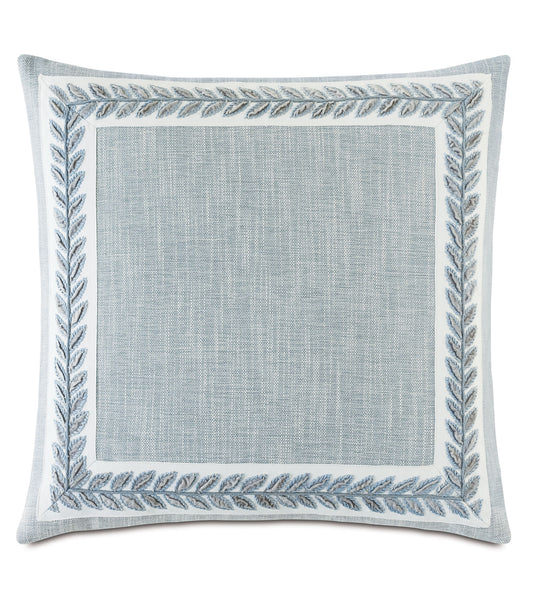 Amberlynn Mitered Leaf Decorative Pillow