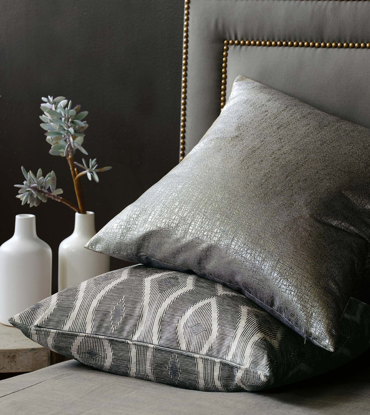 Echo Metallic Decorative Pillow