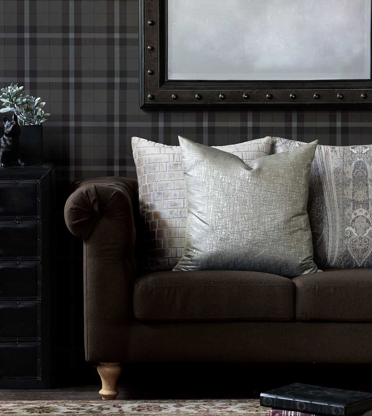 Echo Metallic Decorative Pillow