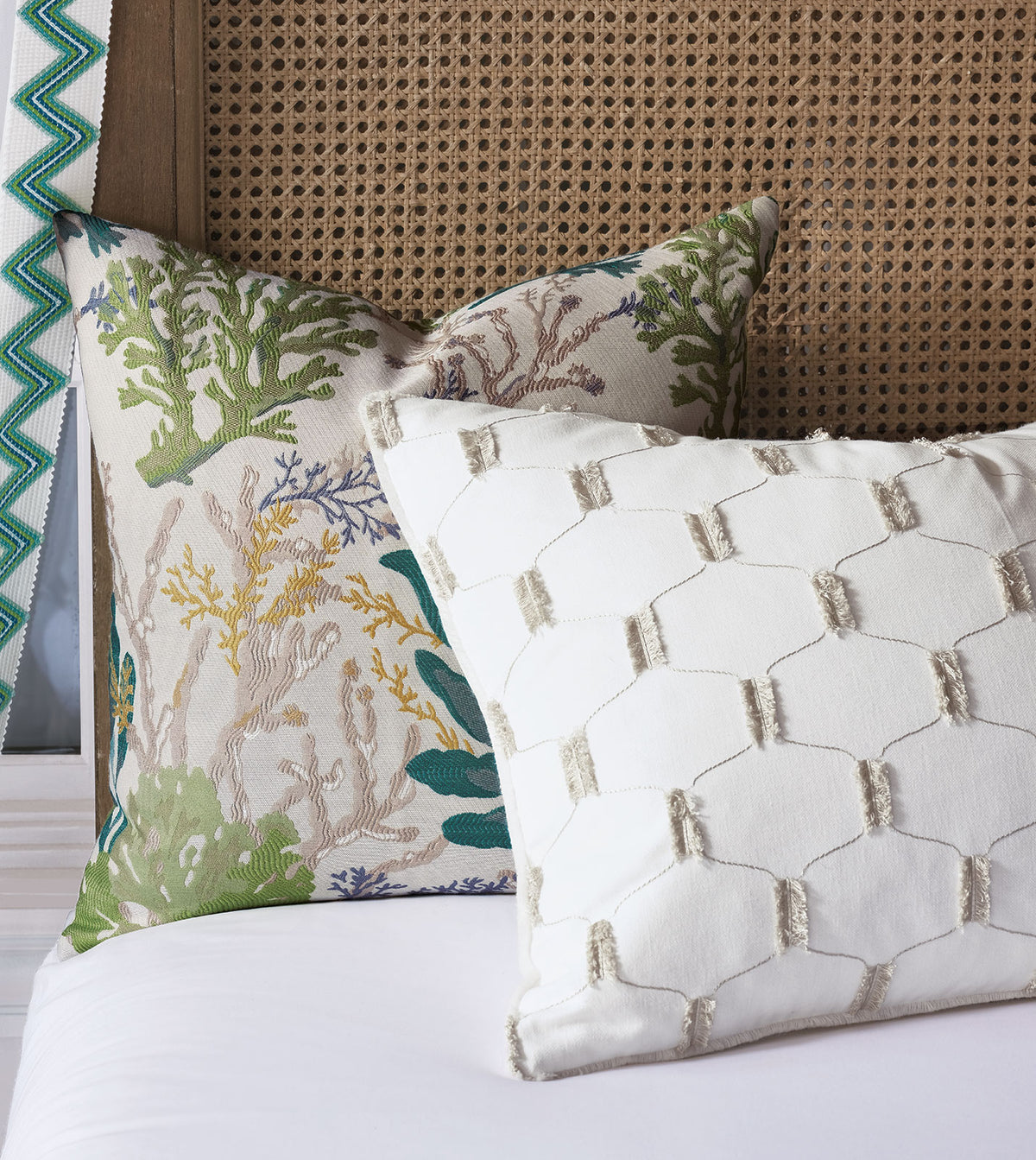 Corraline Coral Reef Decorative Pillow
