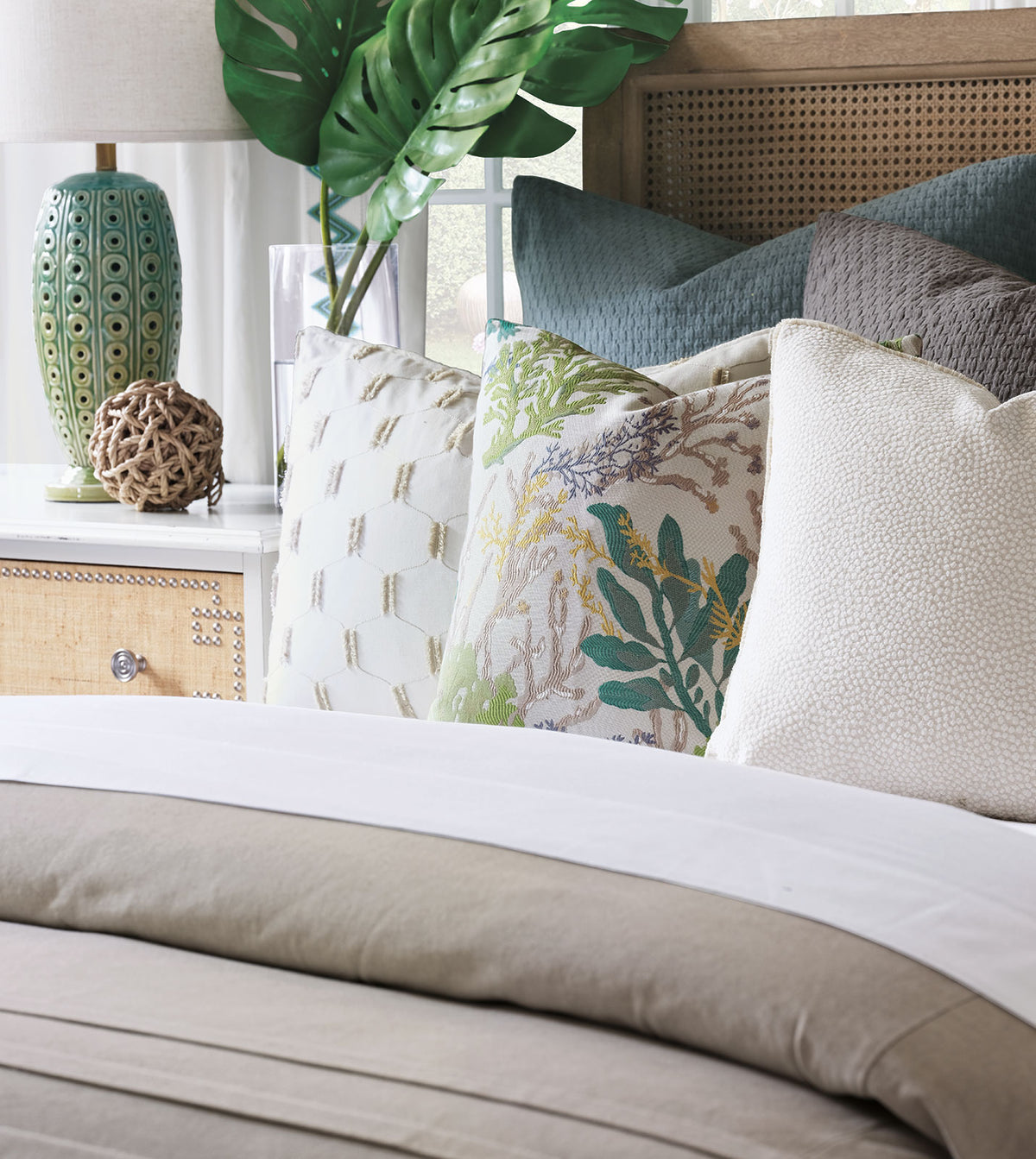 Corraline Coral Reef Decorative Pillow